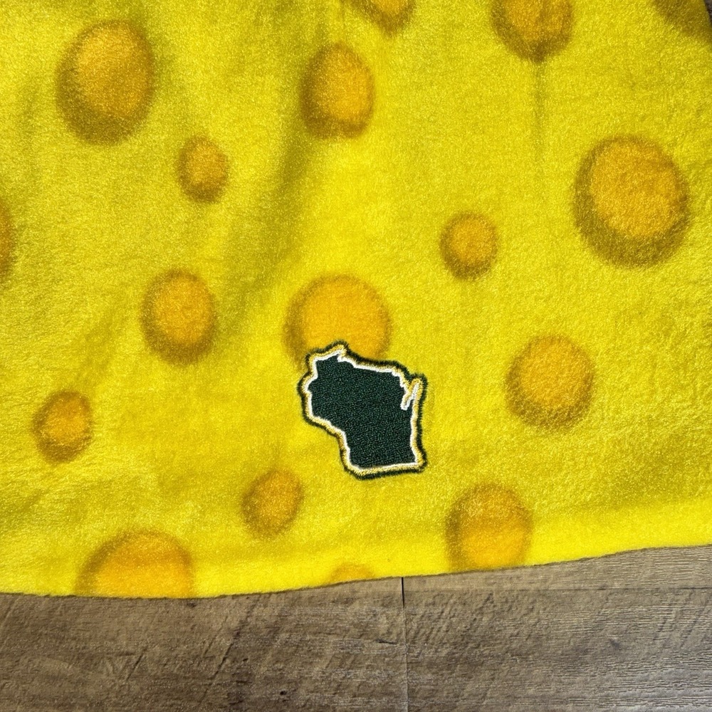 Cheese Beanie Reversible Fleece/Knit Green Bay Packers Fans‎ Wisconsin OS NWT - Picture 2 of 7